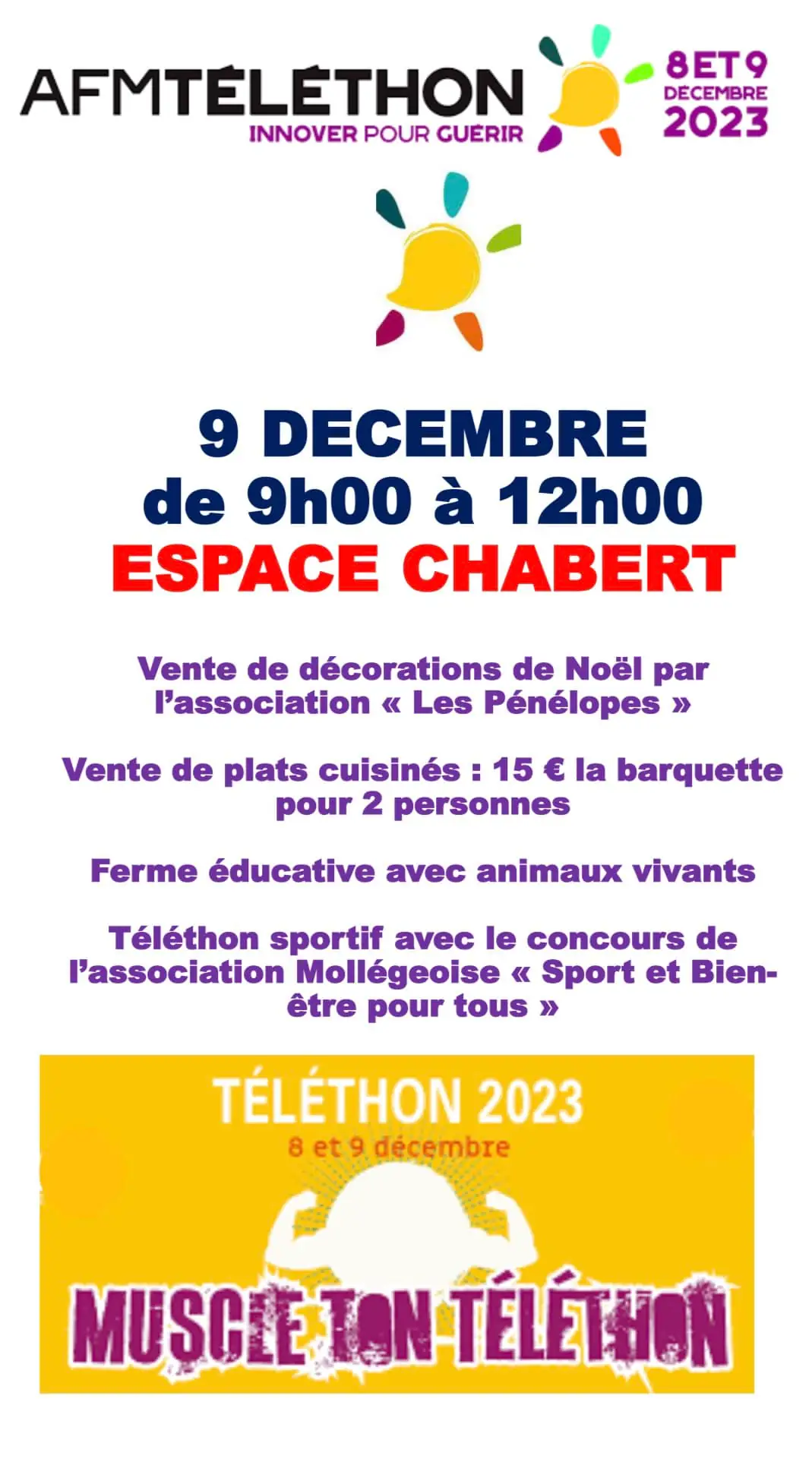 Animations pour le Téléthon