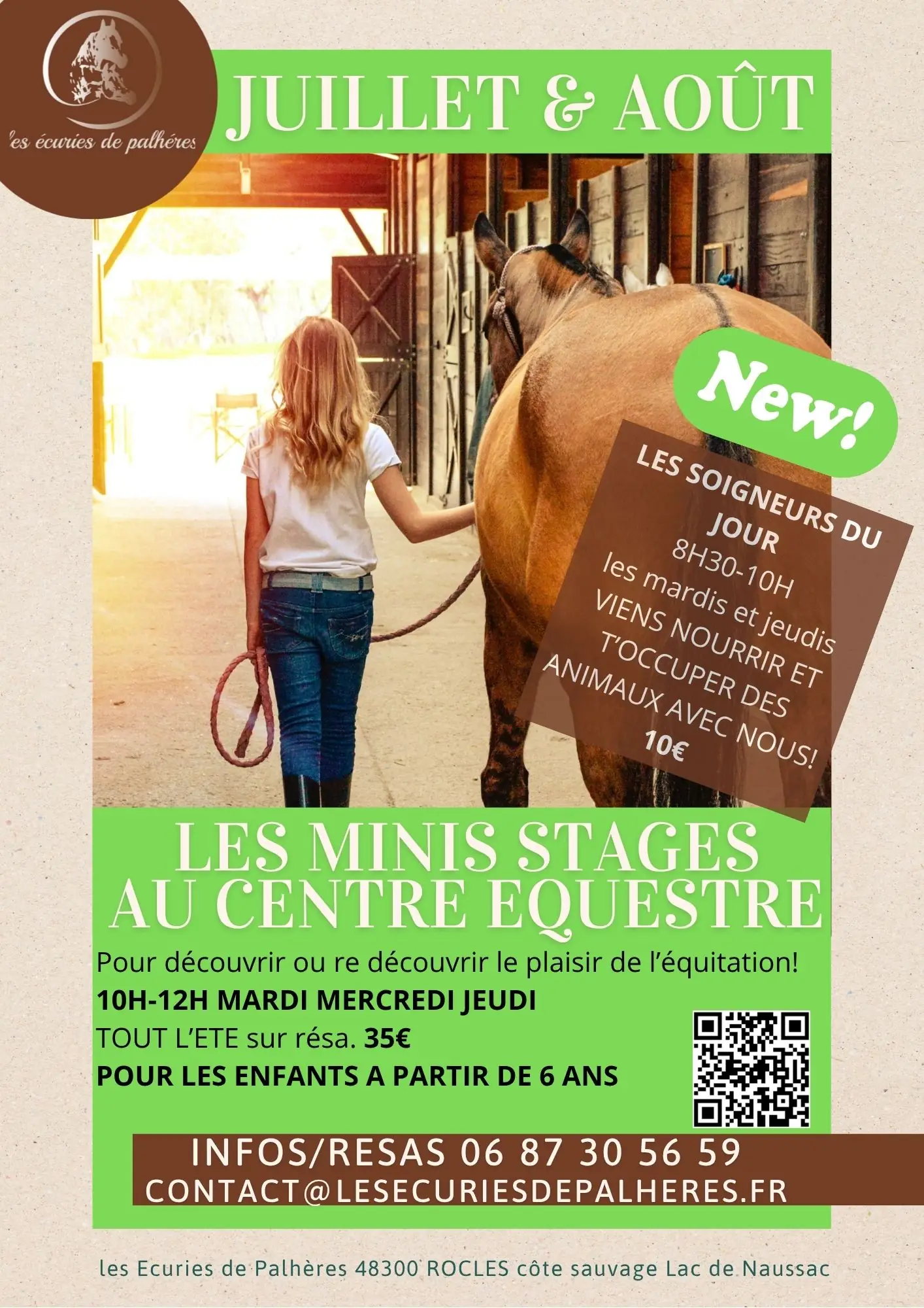 LES MINIS STAGES DES ÉCURIES DE PALHÈRES