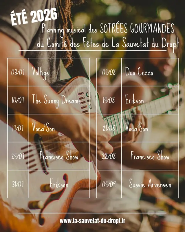 Soirées gourmandes