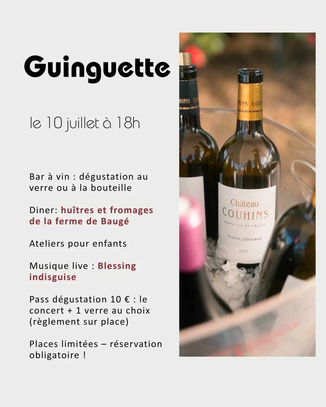 Guinguette au Château Couhins
