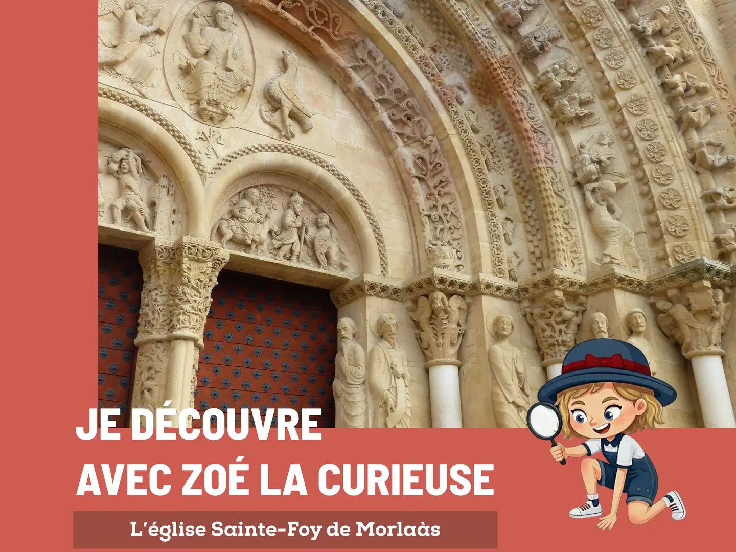 Je découvre avec "Zoé la curieuse" l'église Sainte-Foy de Morlaàs