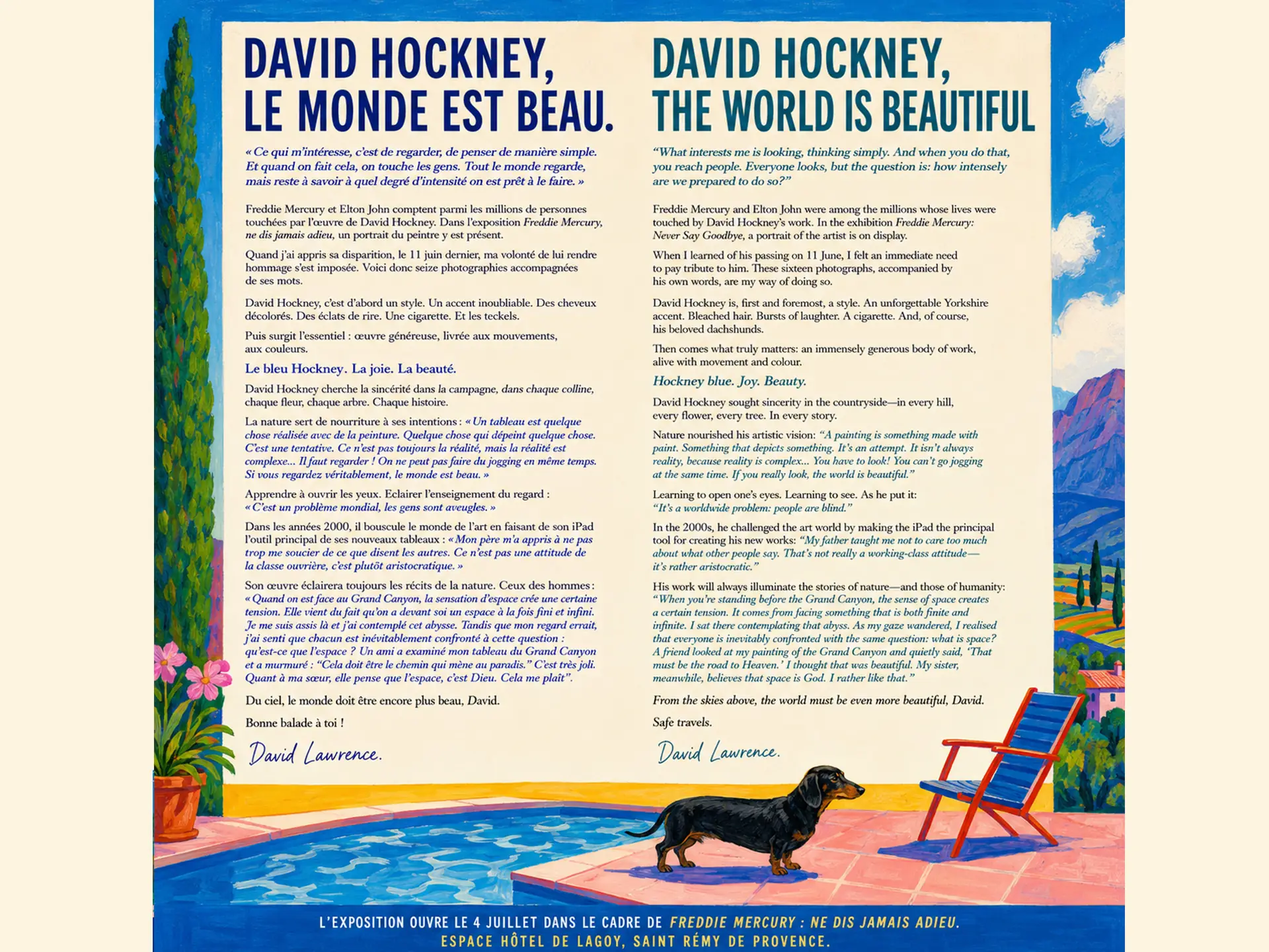 Exposition : "David Hockney, le monde est beau"