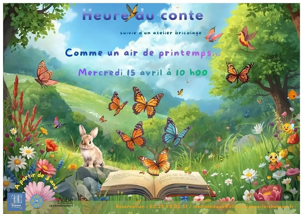 Heure du conte "Comme un air de printemps" et atelier