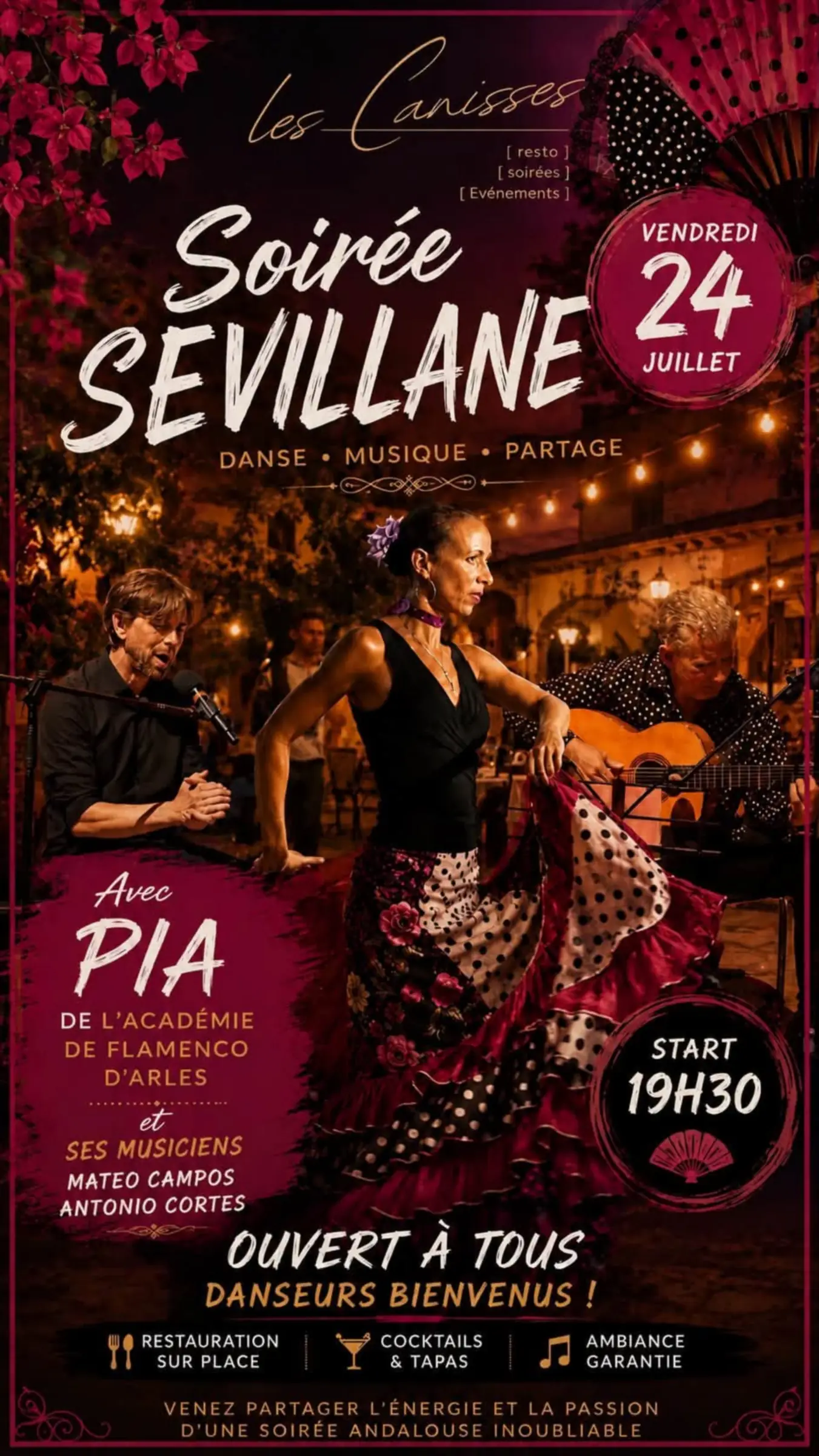 Soirée Sévillane au Bistrot des Canisses
