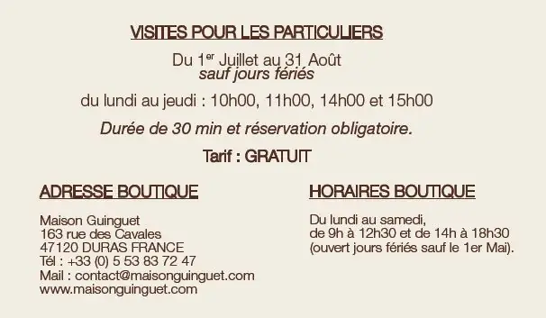 Visite de notre fabrique de chocolats à la maison Guinguet