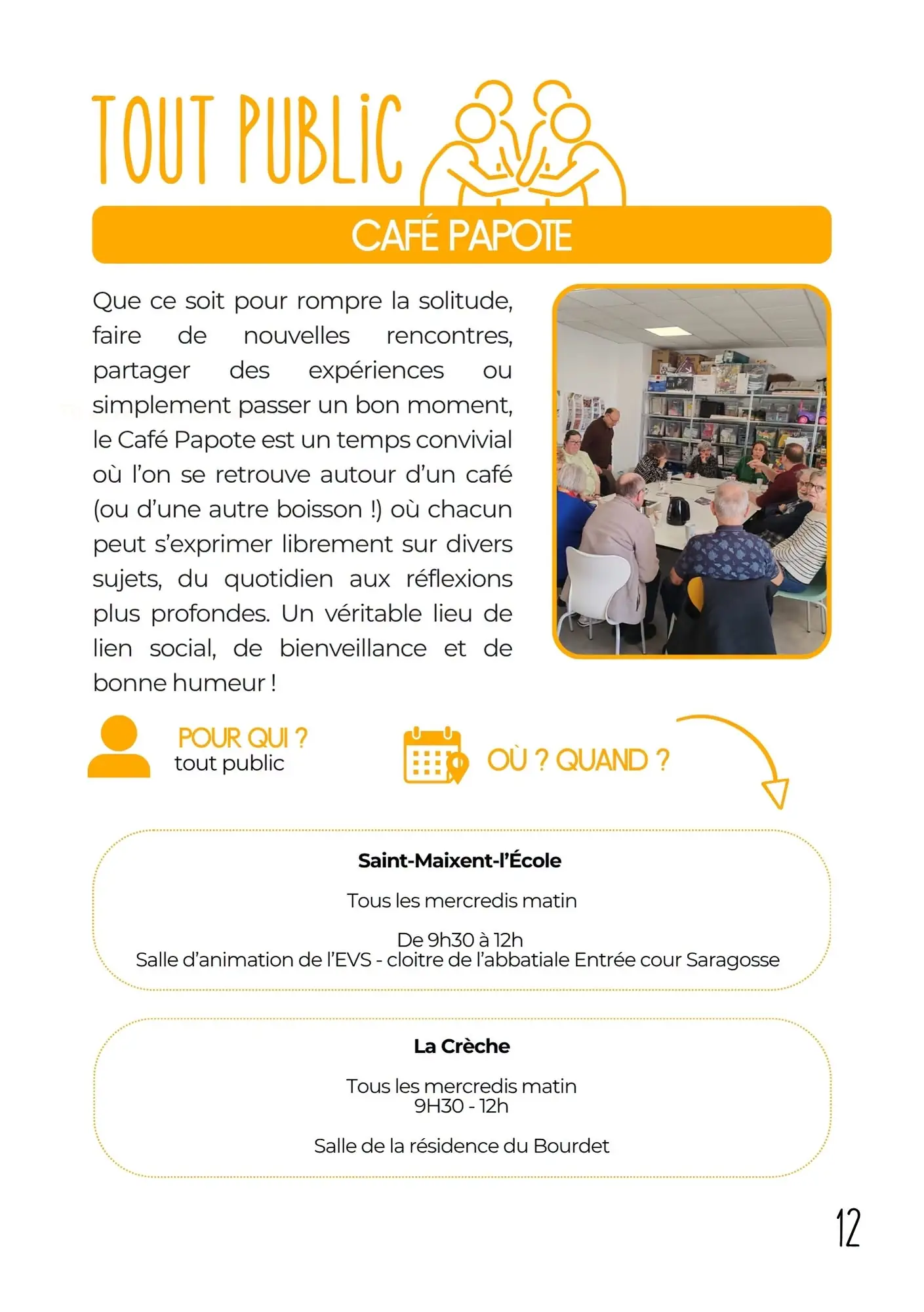 Café papote avec La Croisée des Villages