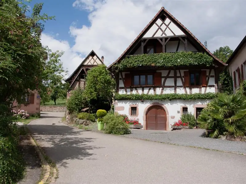 Maison traditionnelle à pan de bois