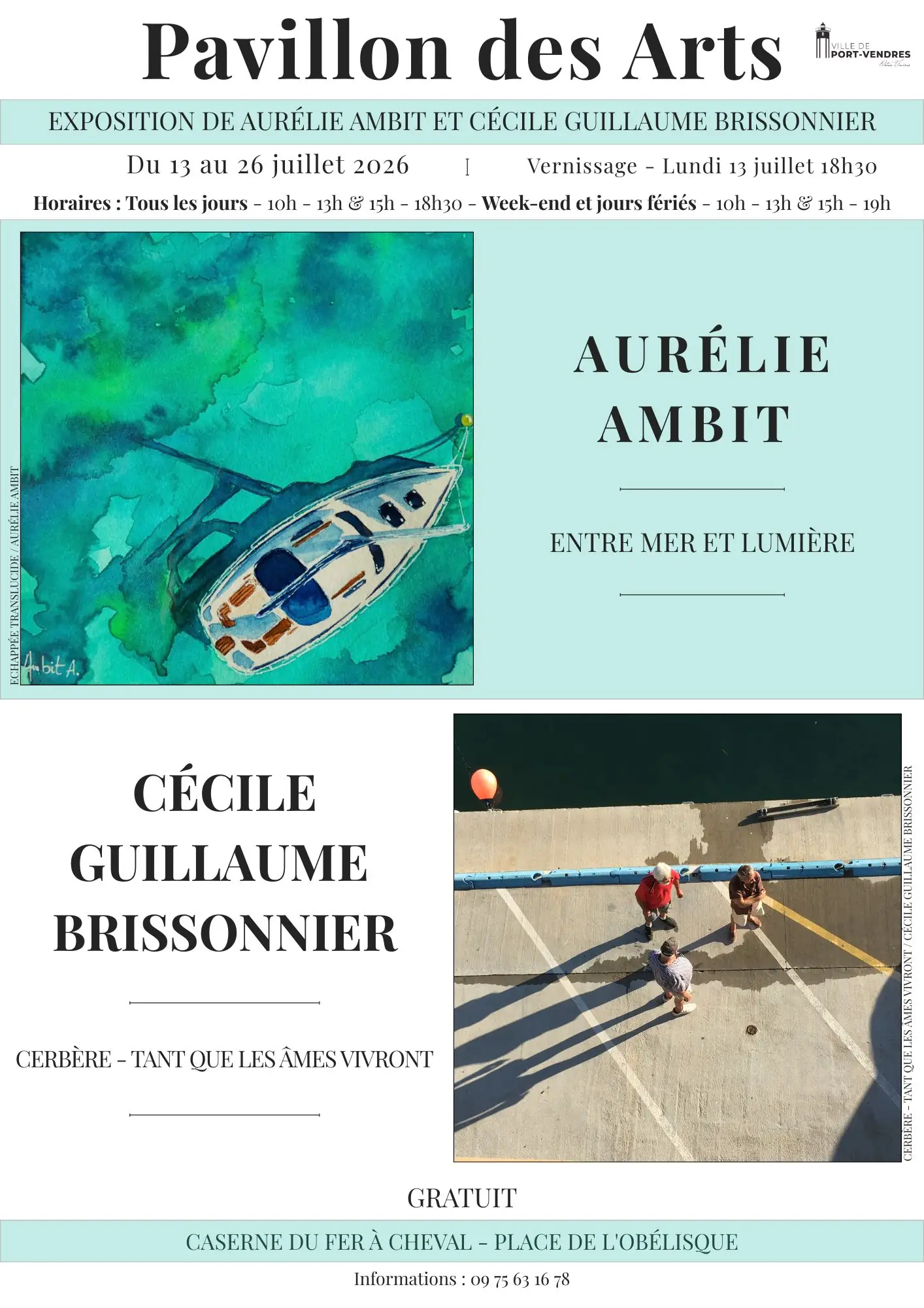 EXPOSITION D'AURÉLIE AMBIT ET CÉCILE GUILLAUME BRISSONNIER