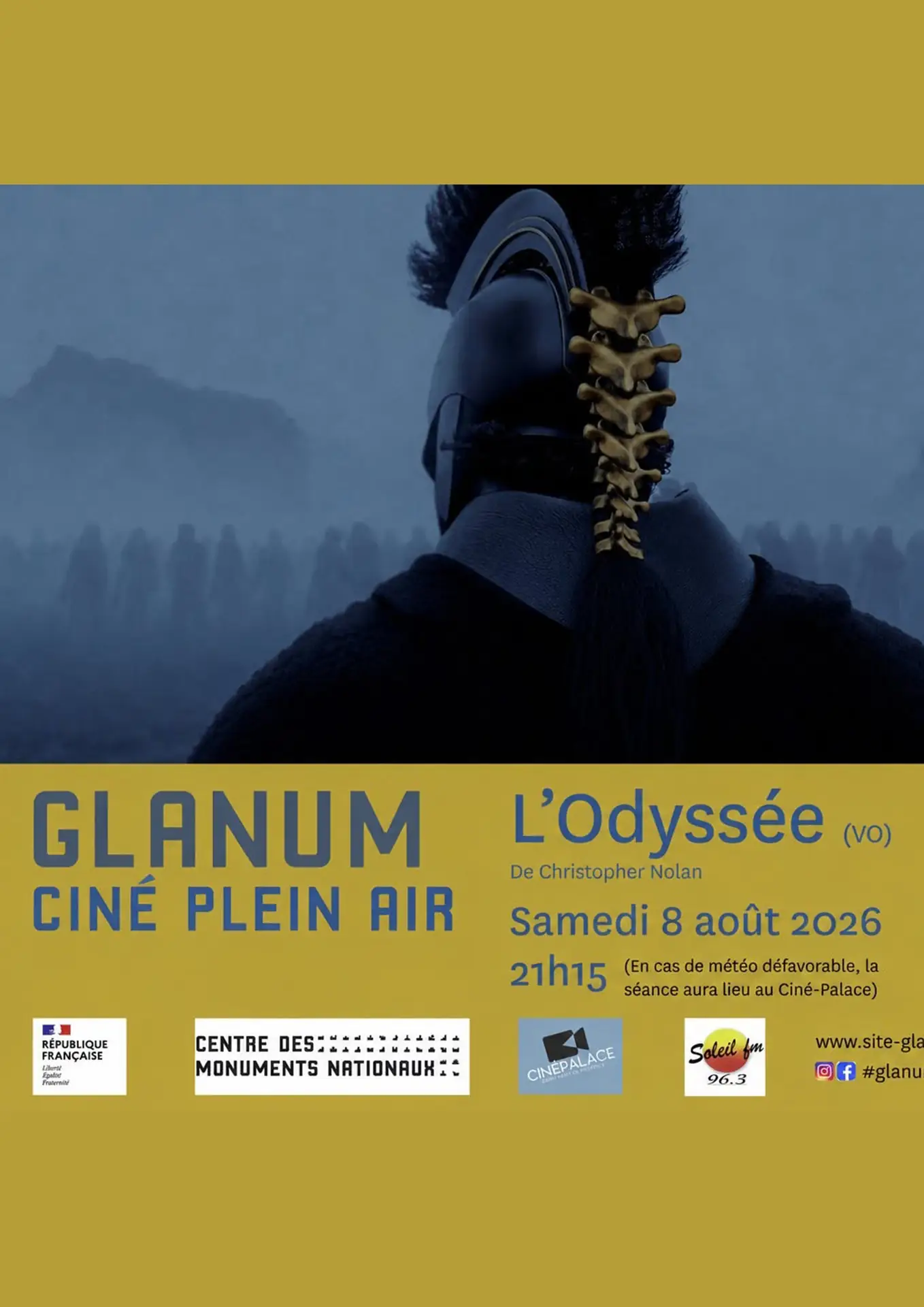 Ciné plein air à Glanum