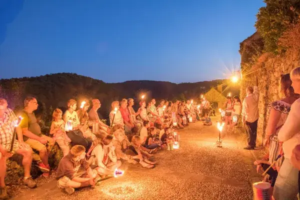 Visite nocturne de Najac