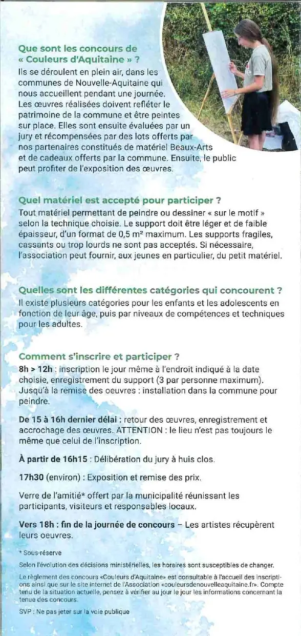 Concours de Peinture et de dessin