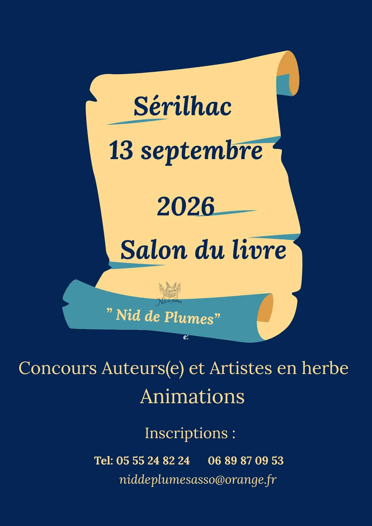 Salon du livre à Sérilhac : "Nid de plumes"