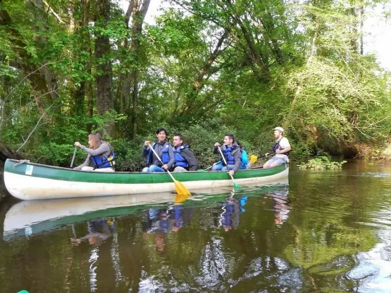 Balade guidée en canoë collectif sur la Leyre Départ Réserve Ornithologique