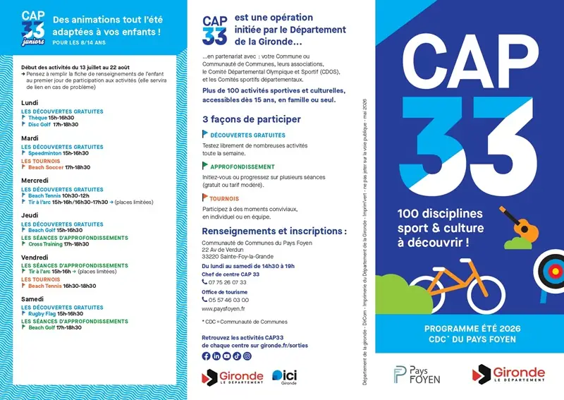 CAP33 et CAP33 Juniors en Pays Foyen