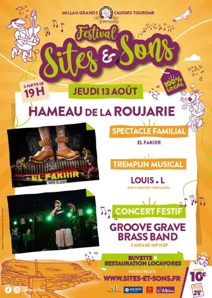 Festival Sites & Sons 2026 - 13 août - Hameau de la Roujarie -