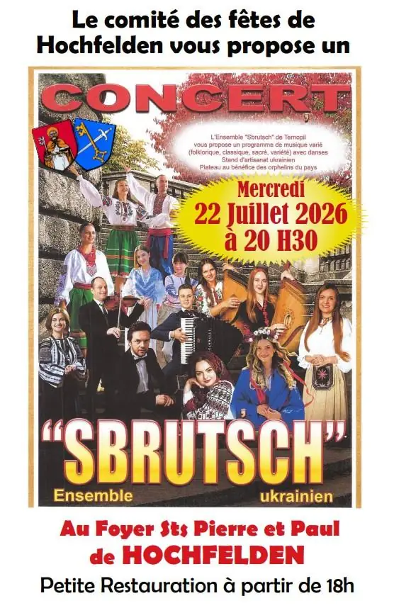 Concert de l'ensemble "Sbrutsch" de Ternopil en Ukraine