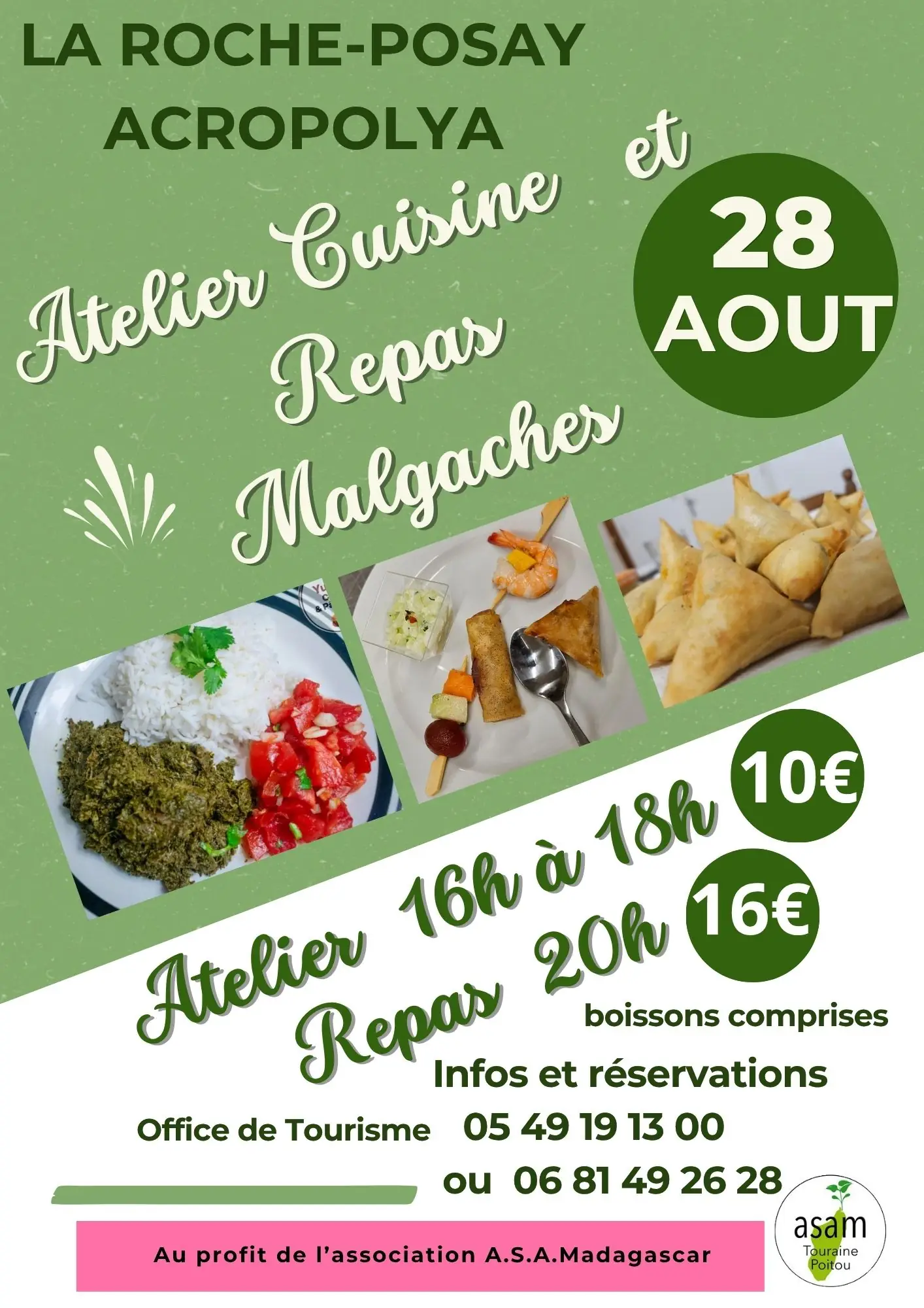 Atelier et repas malgaches