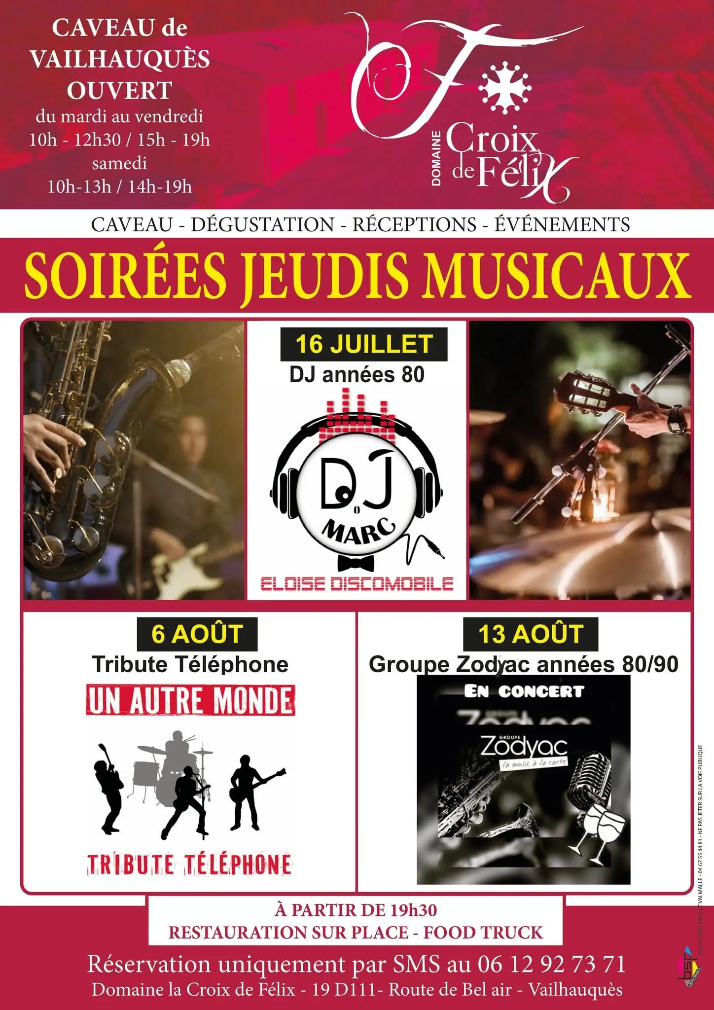 Les jeudis musicaux - Domaine Croix de Félix