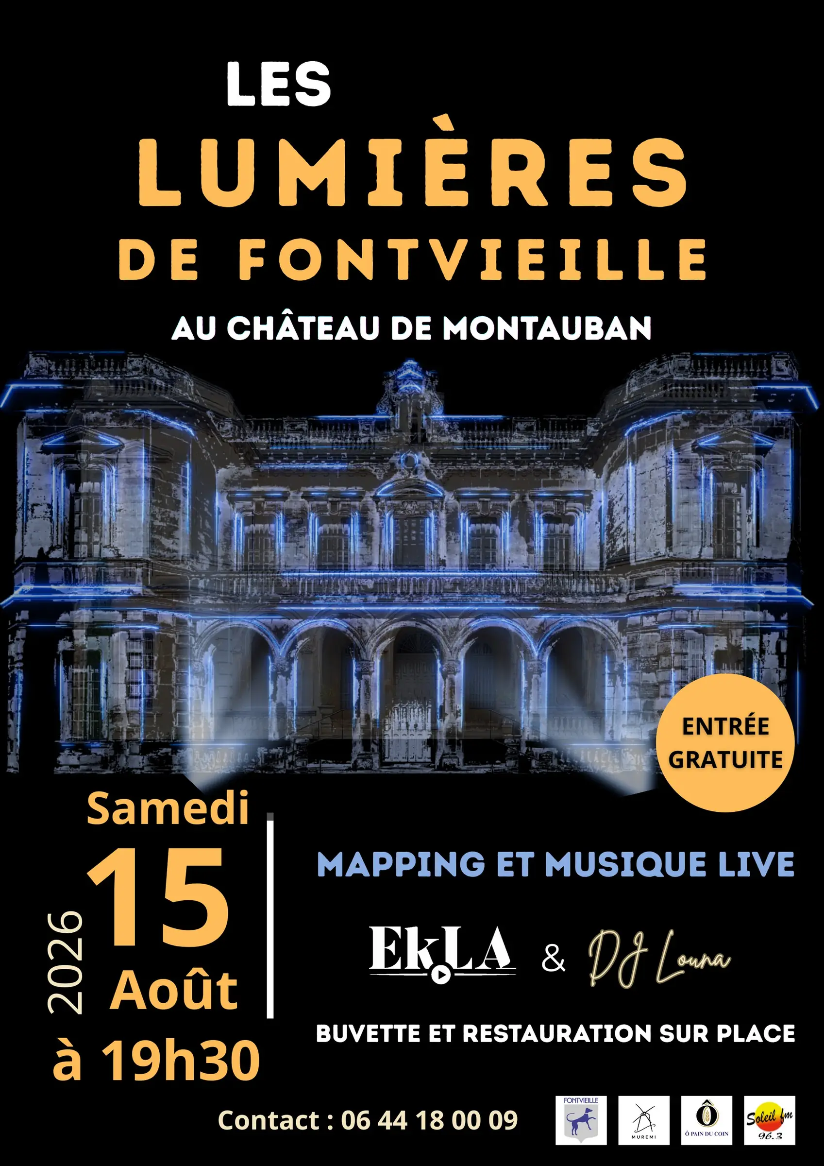 Soirée son et lumières – Les Lumières de Fontvieille au Château de Montauban