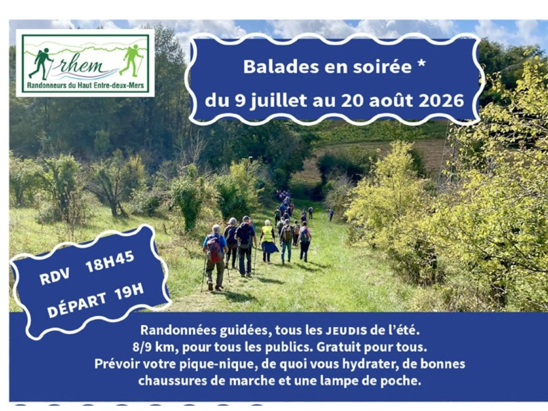 Balade en soirée à Saint-Martin du Puy