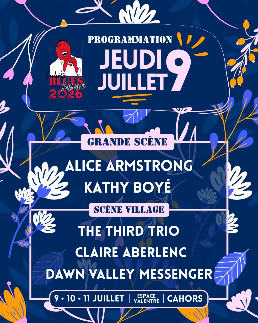 Cahors Blues Festival : Alice Armstrong, Kathy Boye