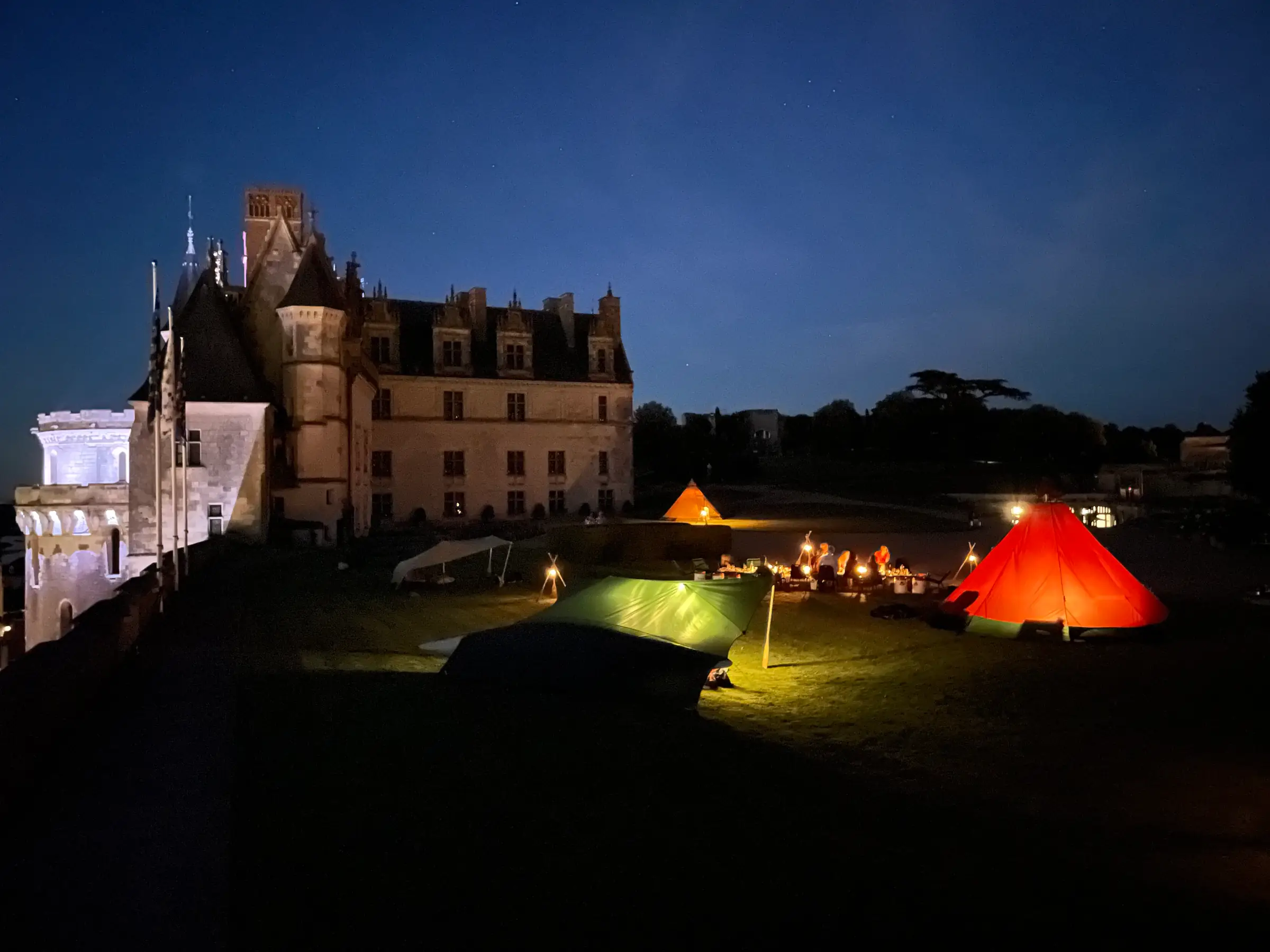 Bivouac « Une nuit au jardin » au château royal d'Amboise