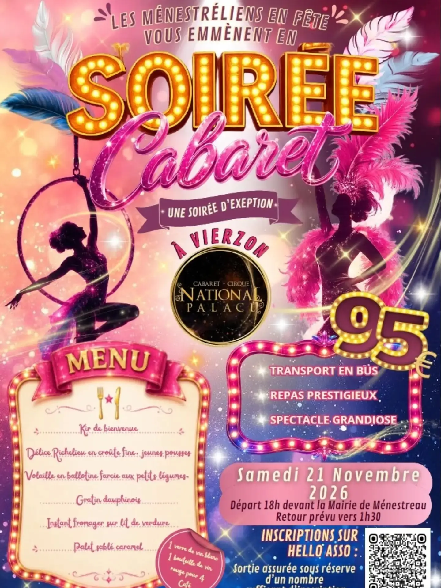 Soirée Cabaret à Vierzon : une soirée d'exception avec Les Ménestréliens en Fête