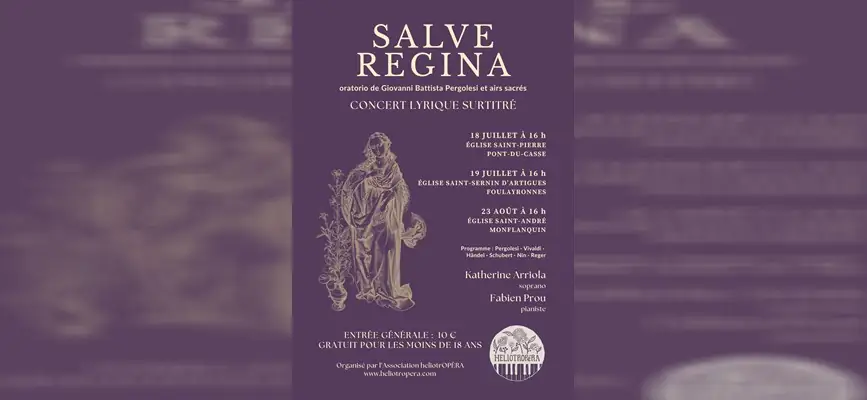 Concert lyrique Salve Regina