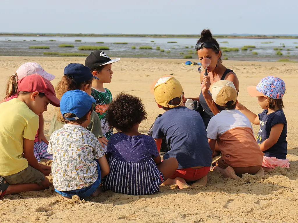 La plage des petits explorateurs