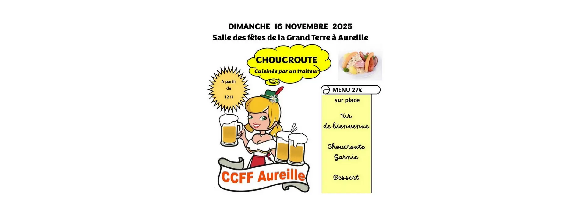 Repas festif choucroute