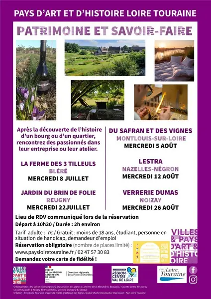 Patrimoine et savoir-faire : Reugny et le jardin du Brin de Folie